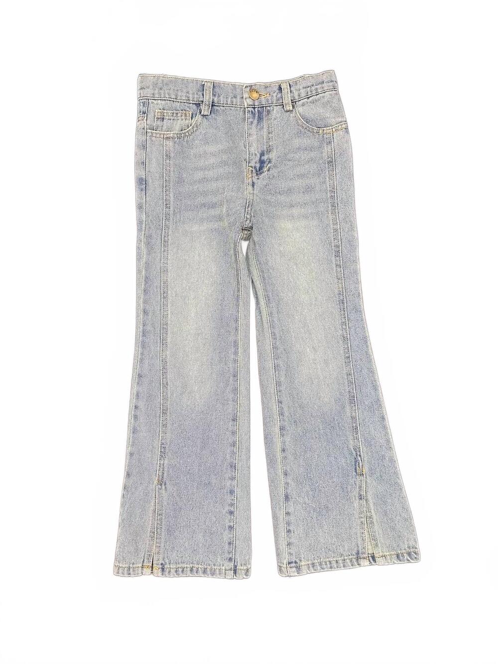 NEW ML KIDS girl's wide leg denim pants in blue